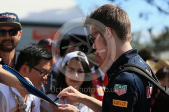 World © Octane Photographic Ltd. Red Bull Racing - Daniil Kvyat. Thursday 17th March 2016, F1 Australian GP - Thursday - Melbourne Walk, Melbourne, Albert Park, Australia. Digital Ref : 1514LB1D9817
