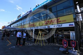 World © Octane Photographic Ltd. Red Bull Racing RB12 - Daniil Kvyat. Thursday 17th March 2016, F1 Australian GP - Thursday Pit Lane, Melbourne, Albert Park, Australia. Digital Ref : 1514LB5D0826