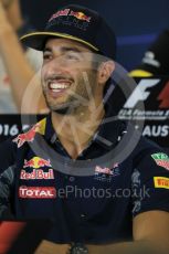 World © Octane Photographic Ltd. F1 Australian GP FIA Press Conference, Melbourne, Albert Park, Australia, Thursday 17th March 2016. Red Bull Racing – Daniel Ricciardo. Digital Ref : 1515LB1D1074