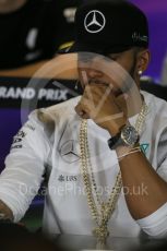 World © Octane Photographic Ltd. F1 Australian GP FIA Press Conference, Melbourne, Albert Park, Australia, Thursday 17th March 2016. Mercedes AMG Petronas – Lewis Hamilton. Digital Ref : 1515LB1D1080