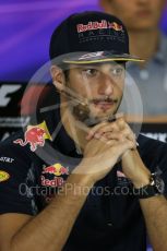 World © Octane Photographic Ltd. F1 Australian GP FIA Press Conference, Melbourne, Albert Park, Australia, Thursday 17th March 2016. Red Bull Racing – Daniel Ricciardo. Digital Ref : 1515LB1D1237