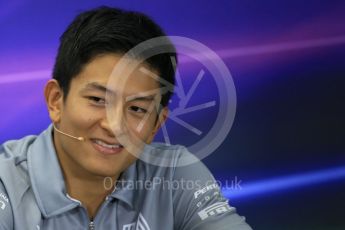 World © Octane Photographic Ltd. F1 Australian GP FIA Press Conference, Melbourne, Albert Park, Australia, Thursday 17th March 2016. Manor Racing – Rio Haryanto. Digital Ref : 1515LB1D1355