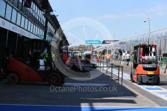 World © Octane Photographic Ltd. Wednesday 16th March 2016. Pit lane still being set up. Atmosphere, Melbourne, Albert Park, Australia. Digital Ref : 1513LB1D9542