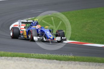 World © Octane Photographic Ltd. Sauber F1 Team C35 – Felipe Nasr. Friday 1st July 2016, F1 Austrian GP Practice 1, Red Bull Ring, Spielberg, Austria. Digital Ref : 1598CB1D1877