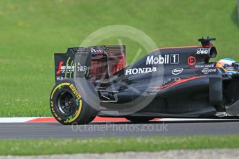 World © Octane Photographic Ltd. McLaren Honda MP4-31 (with new rear wing) – Fernando Alonso. Friday 1st July 2016, F1 Austrian GP Practice 1, Red Bull Ring, Spielberg, Austria. Digital Ref : 1598CB1D1925