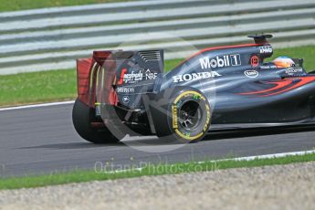 World © Octane Photographic Ltd. McLaren Honda MP4-31 (with new rear wing) – Fernando Alonso. Friday 1st July 2016, F1 Austrian GP Practice 1, Red Bull Ring, Spielberg, Austria. Digital Ref : 1598CB1D1933