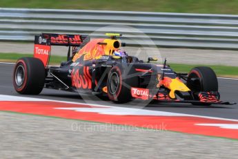 World © Octane Photographic Ltd. Red Bull Racing RB12 – Max Verstappen with missing front wing endplate. Friday 1st July 2016, F1 Austrian GP Practice 1, Red Bull Ring, Spielberg, Austria. Digital Ref : 1598CB1D2211