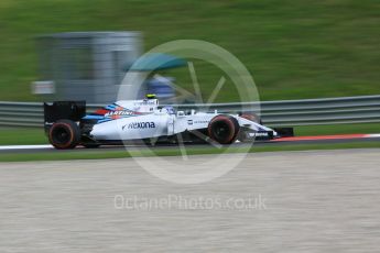 World © Octane Photographic Ltd. Williams Martini Racing, Williams Mercedes FW38 – Valtteri Bottas. Friday 1st July 2016, F1 Austrian GP Practice 1, Red Bull Ring, Spielberg, Austria. Digital Ref : 1598CB5D2701