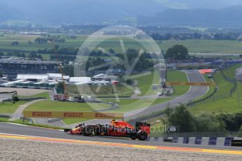 World © Octane Photographic Ltd. Red Bull Racing RB12 – Max Verstappen. Friday 1st July 2016, F1 Austrian GP Practice 1, Red Bull Ring, Spielberg, Austria. Digital Ref : 1598LB1D4961