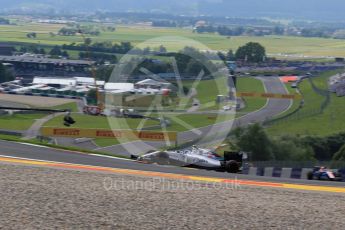 World © Octane Photographic Ltd. Williams Martini Racing, Williams Mercedes FW38 – Valtteri Bottas and Manor Racing MRT05 - Pascal Wehrlein. Friday 1st July 2016, F1 Austrian GP Practice 1, Red Bull Ring, Spielberg, Austria. Digital Ref : 1598LB1D5153