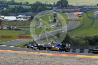 World © Octane Photographic Ltd. Sauber F1 Team C35 – Marcus Ericsson. Friday 1st July 2016, F1 Austrian GP Practice 1, Red Bull Ring, Spielberg, Austria. Digital Ref : 1598LB1D5162