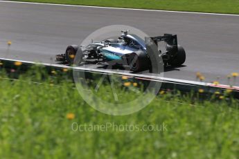 World © Octane Photographic Ltd. Mercedes AMG Petronas W07 Hybrid – Lewis Hamilton. Friday 1st July 2016, F1 Austrian GP Practice 1, Red Bull Ring, Spielberg, Austria. Digital Ref : 1598LB1D5369