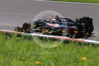 World © Octane Photographic Ltd. McLaren Honda MP4-31 – Jenson Button. Friday 1st July 2016, F1 Austrian GP Practice 1, Red Bull Ring, Spielberg, Austria. Digital Ref : 1598LB1D5439