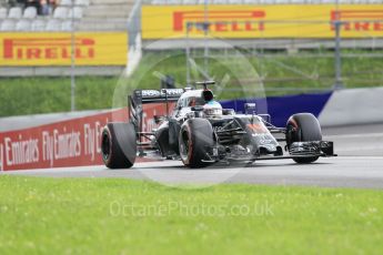 World © Octane Photographic Ltd. McLaren Honda MP4-31 – Fernando Alonso. Friday 1st July 2016, F1 Austrian GP Practice 2, Red Bull Ring, Spielberg, Austria. Digital Ref : 1600CB1D2317