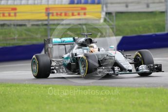 World © Octane Photographic Ltd. Mercedes AMG Petronas W07 Hybrid – Lewis Hamilton. Friday 1st July 2016, F1 Austrian GP Practice 2, Red Bull Ring, Spielberg, Austria. Digital Ref : 1600CB1D2335