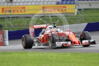 World © Octane Photographic Ltd. Scuderia Ferrari SF16-H – Sebastian Vettel. Friday 1st July 2016, F1 Austrian GP Practice 2, Red Bull Ring, Spielberg, Austria. Digital Ref : 1600CB1D2339