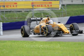 World © Octane Photographic Ltd. Renault Sport F1 Team RS16 - Kevin Magnussen. Friday 1st July 2016, F1 Austrian GP Practice 2, Red Bull Ring, Spielberg, Austria. Digital Ref : 1600CB1D2349
