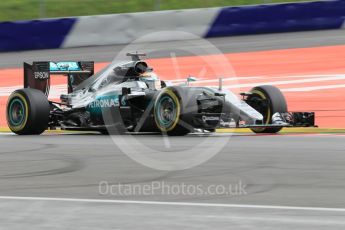 World © Octane Photographic Ltd. Mercedes AMG Petronas W07 Hybrid – Lewis Hamilton. Friday 1st July 2016, F1 Austrian GP Practice 2, Red Bull Ring, Spielberg, Austria. Digital Ref : 1600CB1D2377