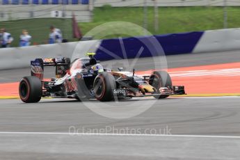 World © Octane Photographic Ltd. Scuderia Toro Rosso STR11 – Carlos Sainz. Friday 1st July 2016, F1 Austrian GP Practice 2, Red Bull Ring, Spielberg, Austria. Digital Ref : 1600CB1D2458