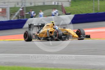 World © Octane Photographic Ltd. Renault Sport F1 Team RS16 – Jolyon Palmer. Friday 1st July 2016, F1 Austrian GP Practice 2, Red Bull Ring, Spielberg, Austria. Digital Ref : 1600CB1D2468