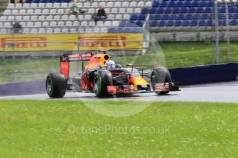 World © Octane Photographic Ltd. Red Bull Racing RB12 – Daniel Ricciardo. Friday 1st July 2016, F1 Austrian GP Practice 2, Red Bull Ring, Spielberg, Austria. Digital Ref : 1600CB1D2513