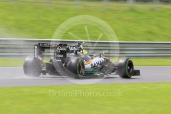 World © Octane Photographic Ltd. Sahara Force India VJM09 - Sergio Perez. Friday 1st July 2016, F1 Austrian GP Practice 2, Red Bull Ring, Spielberg, Austria. Digital Ref : 1600CB1D2611