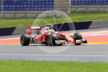 World © Octane Photographic Ltd. Scuderia Ferrari SF16-H – Sebastian Vettel. Friday 1st July 2016, F1 Austrian GP Practice 2, Red Bull Ring, Spielberg, Austria. Digital Ref : 1600CB1D2631
