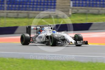 World © Octane Photographic Ltd. Williams Martini Racing, Williams Mercedes FW38 – Felipe Massa. Friday 1st July 2016, F1 Austrian GP Practice 2, Red Bull Ring, Spielberg, Austria. Digital Ref : 1600CB1D2633
