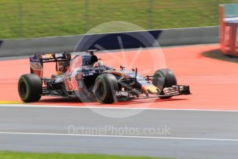 World © Octane Photographic Ltd. Scuderia Toro Rosso STR11 – Daniil Kvyat. Friday 1st July 2016, F1 Austrian GP Practice 2, Red Bull Ring, Spielberg, Austria. Digital Ref : 1600CB1D2658