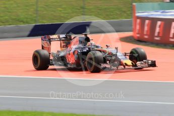 World © Octane Photographic Ltd. Scuderia Toro Rosso STR11 – Daniil Kvyat. Friday 1st July 2016, F1 Austrian GP Practice 2, Red Bull Ring, Spielberg, Austria. Digital Ref : 1600CB1D2710