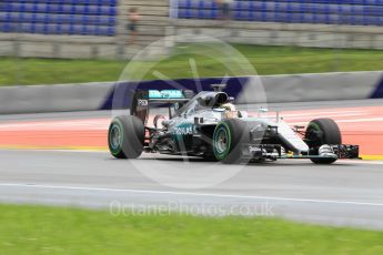 World © Octane Photographic Ltd. Mercedes AMG Petronas W07 Hybrid – Lewis Hamilton. Friday 1st July 2016, F1 Austrian GP Practice 2, Red Bull Ring, Spielberg, Austria. Digital Ref : 1600CB1D2780