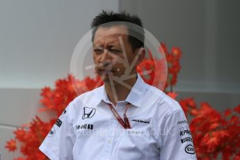 World © Octane Photographic Ltd. Yusuke Hasegawa – Honda Head of Formula 1Project. Friday 1st July 2016, F1 Austrian GP Practice 2, Red Bull Ring, Spielberg, Austria. Digital Ref : 1600CB5D3054