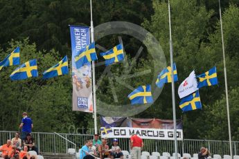 World © Octane Photographic Ltd. Sauber F1 Team C35 – Marcus Ericsson fans. Friday 1st July 2016, F1 Austrian GP Practice 2, Red Bull Ring, Spielberg, Austria. Digital Ref : 1600CB5D3058