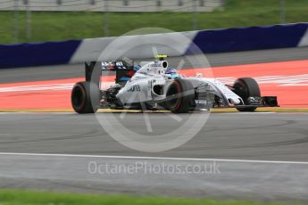 World © Octane Photographic Ltd. Williams Martini Racing, Williams Mercedes FW38 – Valtteri Bottas. Friday 1st July 2016, F1 Austrian GP Practice 2, Red Bull Ring, Spielberg, Austria. Digital Ref : 1600CB5D3132