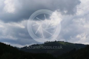 World © Octane Photographic Ltd. The approaching storm Friday 1st July 2016, F1 Austrian GP Practice 2, Red Bull Ring, Spielberg, Austria. Digital Ref : 1600LB1D5520