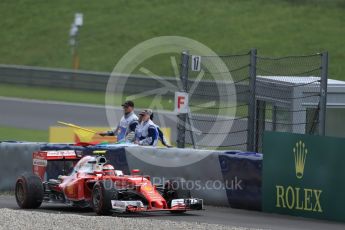 World © Octane Photographic Ltd. Scuderia Ferrari SF16-H – Kimi Raikkonen recovering to the track after an off. Friday 1st July 2016, F1 Austrian GP Practice 2, Red Bull Ring, Spielberg, Austria. Digital Ref : 1600LB1D6399