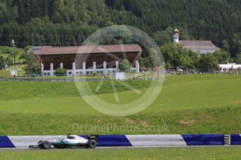 World © Octane Photographic Ltd. Mercedes AMG Petronas W07 Hybrid – Lewis Hamilton. Saturday 2nd July 2016, F1 Austrian GP Practice 3, Red Bull Ring, Spielberg, Austria. Digital Ref :1606CB5D3407