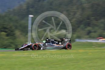 World © Octane Photographic Ltd. Sahara Force India VJM09 - Nico Hulkenberg. Saturday 2nd July 2016, F1 Austrian GP Practice 3, Red Bull Ring, Spielberg, Austria. Digital Ref :1606CB5D3507