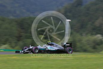 World © Octane Photographic Ltd. Mercedes AMG Petronas W07 Hybrid – Nico Rosberg. Saturday 2nd July 2016, F1 Austrian GP Practice 3, Red Bull Ring, Spielberg, Austria. Digital Ref :1606CB5D3540