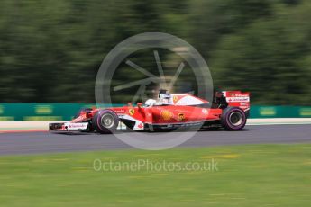 World © Octane Photographic Ltd. Scuderia Ferrari SF16-H – Sebastian Vettel. Saturday 2nd July 2016, F1 Austrian GP Practice 3, Red Bull Ring, Spielberg, Austria. Digital Ref :1606CB5D3547