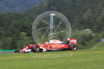 World © Octane Photographic Ltd. Scuderia Ferrari SF16-H – Kimi Raikkonen. Saturday 2nd July 2016, F1 Austrian GP Practice 3, Red Bull Ring, Spielberg, Austria. Digital Ref :1606CB5D3563