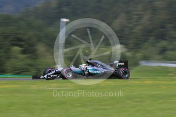 World © Octane Photographic Ltd. Mercedes AMG Petronas W07 Hybrid – Lewis Hamilton. Saturday 2nd July 2016, F1 Austrian GP Practice 3, Red Bull Ring, Spielberg, Austria. Digital Ref :1606CB5D3593