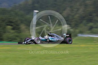 World © Octane Photographic Ltd. Mercedes AMG Petronas W07 Hybrid – Lewis Hamilton. Saturday 2nd July 2016, F1 Austrian GP Practice 3, Red Bull Ring, Spielberg, Austria. Digital Ref :1606CB5D3593