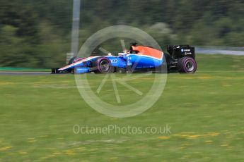World © Octane Photographic Ltd. Manor Racing MRT05 - Pascal Wehrlein. Saturday 2nd July 2016, F1 Austrian GP Practice 3, Red Bull Ring, Spielberg, Austria. Digital Ref :1606CB5D3599