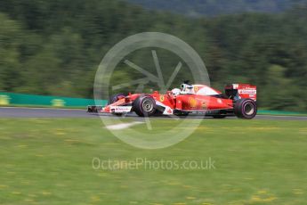 World © Octane Photographic Ltd. Scuderia Ferrari SF16-H – Sebastian Vettel. Saturday 2nd July 2016, F1 Austrian GP Practice 3, Red Bull Ring, Spielberg, Austria. Digital Ref :1606CB5D3622