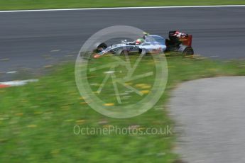 World © Octane Photographic Ltd. Haas F1 Team VF-16 - Esteban Gutierrez. Saturday 2nd July 2016, F1 Austrian GP Practice 3, Red Bull Ring, Spielberg, Austria. Digital Ref :1606CB5D3725