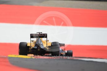 World © Octane Photographic Ltd. Renault Sport F1 Team RS16 – Jolyon Palmer. Saturday 2nd July 2016, F1 Austrian GP Qualifying, Red Bull Ring, Spielberg, Austria. Digital Ref :