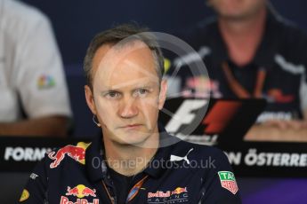 World © Octane Photographic Ltd. F1 Austrian GP FIA Personnel Press Conference, Red Bull Ring, Spielberg, Austria. Friday 1st July 2016. Paul Monaghan – Red Bull Racing Chief Engineer (Car Engineering). Digital Ref :1602LB1D6743