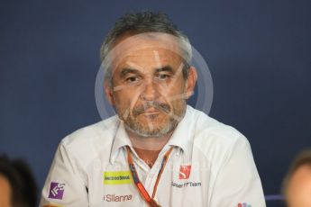 World © Octane Photographic Ltd. F1 Austrian GP FIA Personnel Press Conference, Red Bull Ring, Spielberg, Austria. Friday 1st July 2016. Beat Zehnder – Sauber F1 Team, Team Manager. Digital Ref :1602LB1D6754