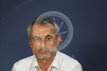 World © Octane Photographic Ltd. F1 Austrian GP FIA Personnel Press Conference, Red Bull Ring, Spielberg, Austria. Friday 1st July 2016. Beat Zehnder – Sauber F1 Team, Team Manager. Digital Ref :1602LB1D6785